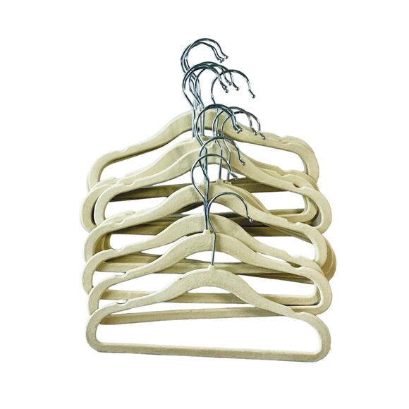 Kids Slim, Velvet, Non-Slip Suit Clothes Hangers - Picture 4 of 6